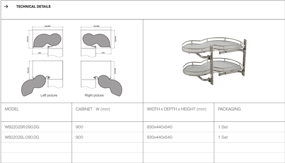 UNIHOPPER CORNER TRAY 2202