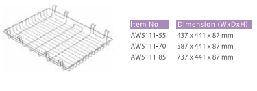 ALBUM WARDROBE WIRE BASKET 5111