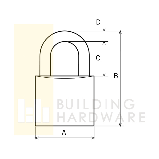 TESA CHROME PADLOCK CL50CR