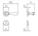 MANDELLI LEVER HANDLE 640-DOGE