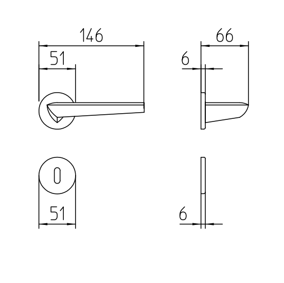 MANDELLI LEVER HANDLE 1081- ISI