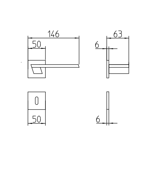 MANDELLI LEVER HANDLE 1371