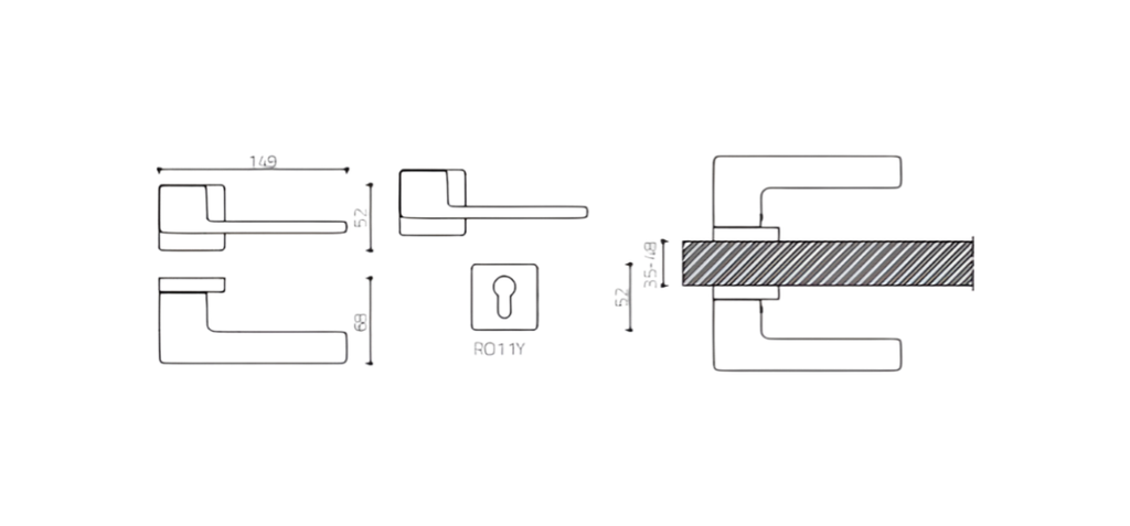 SYSTEM LEVER HANDLE ELEKTRA 162 RY