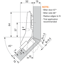 BLUM HINGE 45°