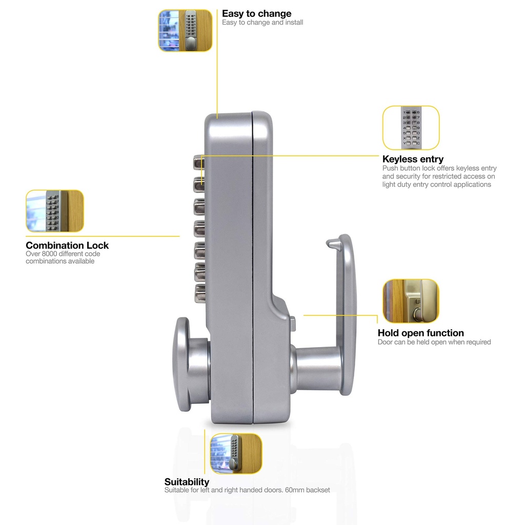 YALE NUMERIC LOCK P-DL02-SC